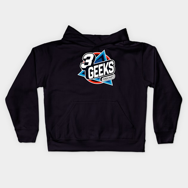 3 Geeks podcast Kids Hoodie by 3GeeksPodcast